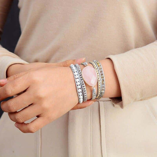 Aphrodite Rosenquarz Armband