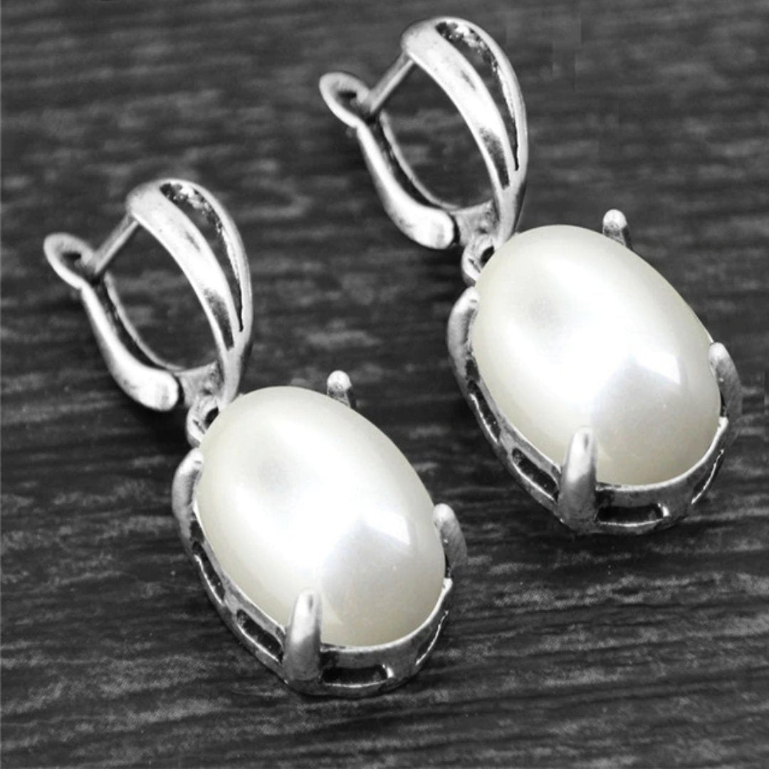 Spiritual Crystal Silver Plated Earrings