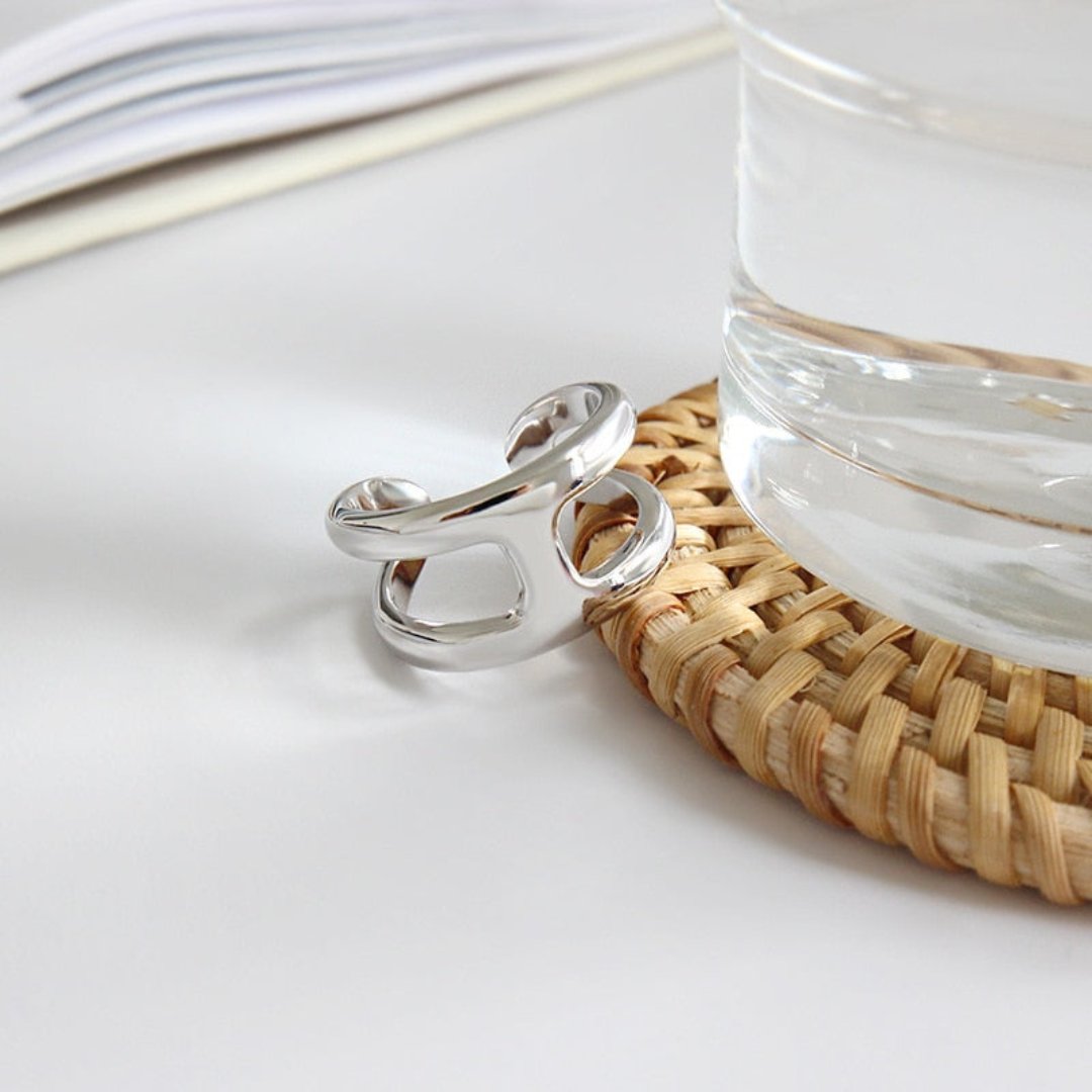 Helena 925 Sterling Silver Adjustable Ring