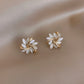 Elegant Opal Stud Earrings