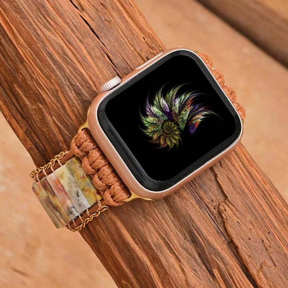 Achatarmband für Apple Watch in ethnischer Form