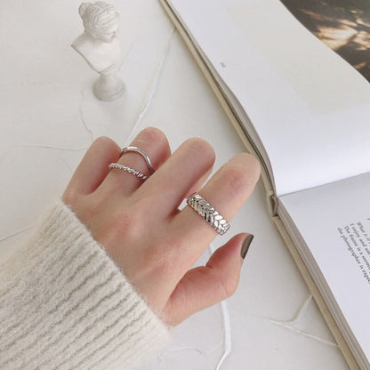 Verstellbarer Ring Elanor 925 Sterling Silber