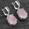 Spiritual Crystal Silver Plated Earrings