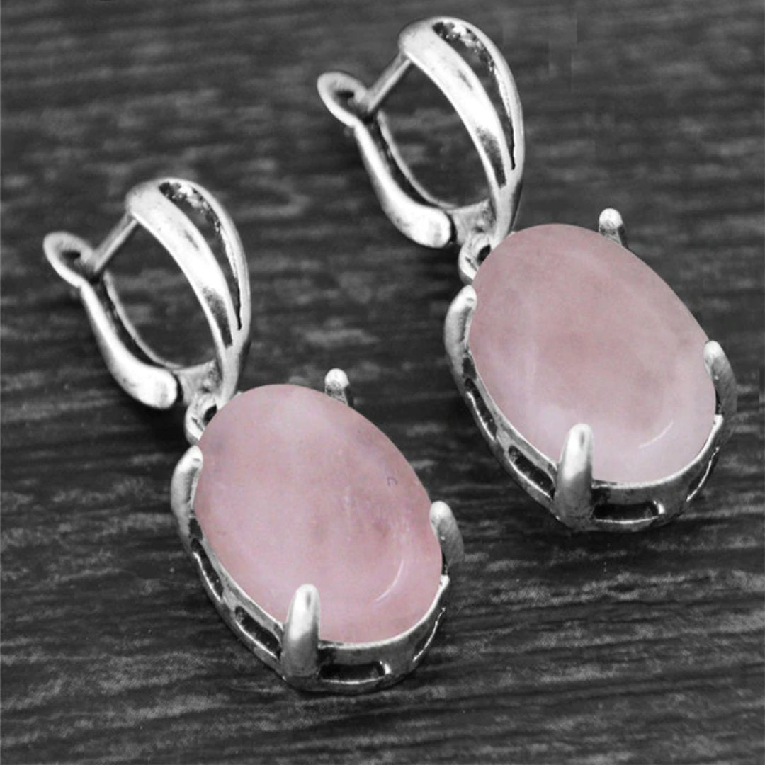 Spiritual Crystal Silver Plated Earrings