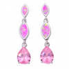 Spiritual Rose Quartz Sterling Silver Earrings