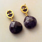 Bohemian Amethyst Teardrop Earrings