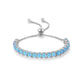 Blaues Feueropal-Silberarmband