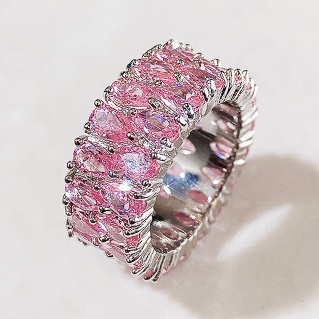 Luxury Colorful Cubic Zirconia Ring