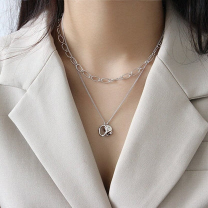 Amaris 925 Sterling Silber Halskette
