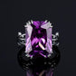 Vintage Amethyst 925 Sterling Silber Ring