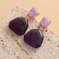 Trend Amethyst & Tiger Eye Earrings