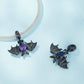 Anhänger aus Sterlingsilber mit schwarzem Fledermaustopas 