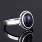 Vintage Blue Sandstone Silver Ring