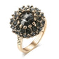 Magnificent Black Onyx Crystal Ring