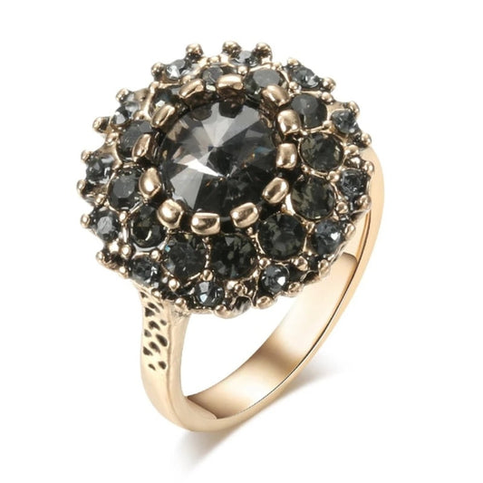 Magnificent Black Onyx Crystal Ring