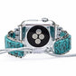Böhmisches blaues Sesamjaspis-Apple-Watch-Armband