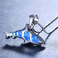 Spirit Shark Opal Silver Necklace