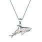 Spirit Shark Opal Silver Necklace