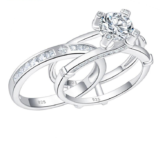 Wunderschöner austauschbarer Quarz-Silberring