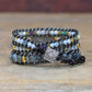Schwarzes Labradorit-Steinarmband