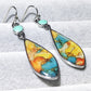 Spiritual Colorful Turquoise Earrings