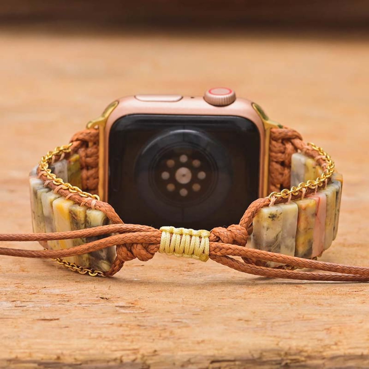 Achatarmband für Apple Watch in ethnischer Form
