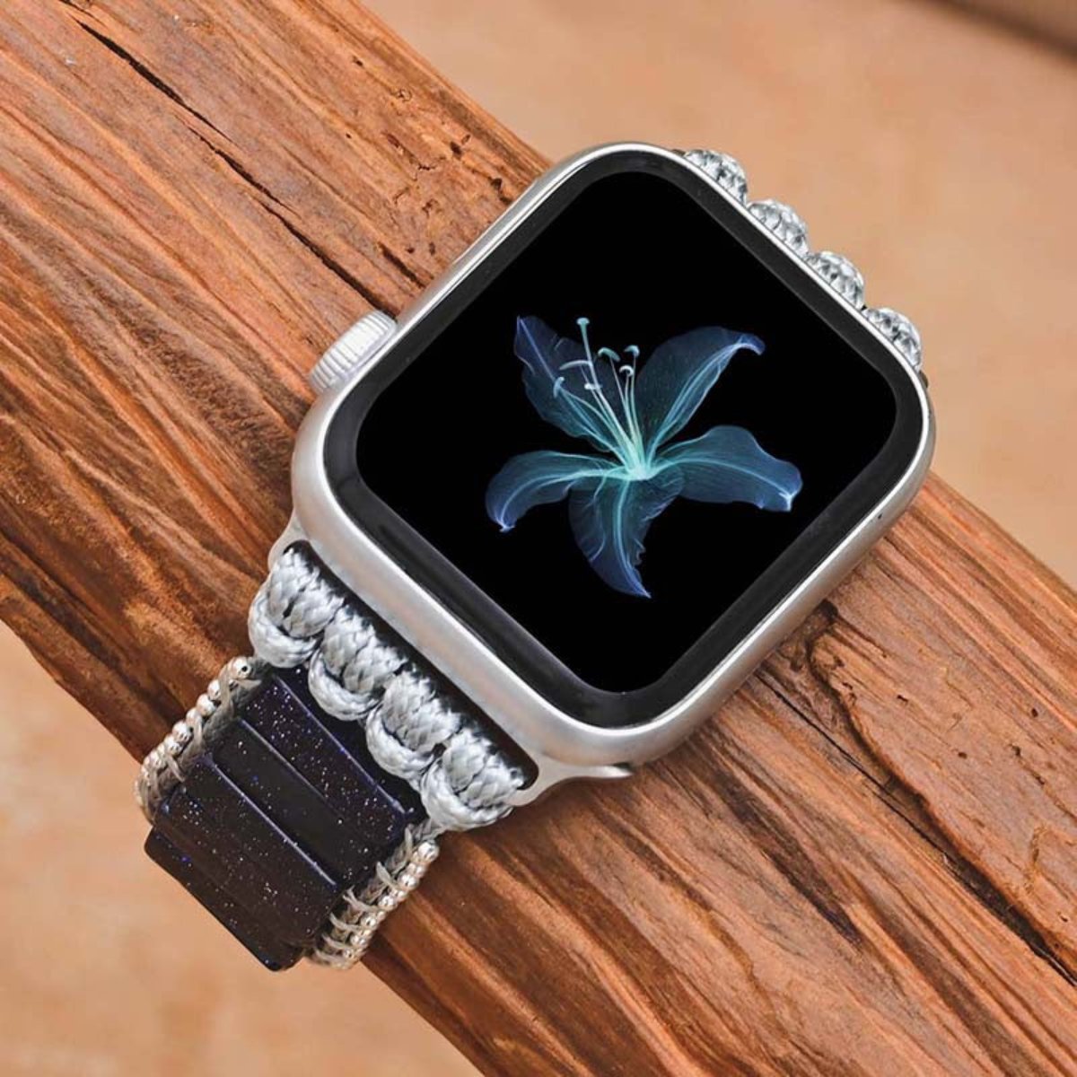 Magisches blaues Sandsteinarmband für die Apple Watch