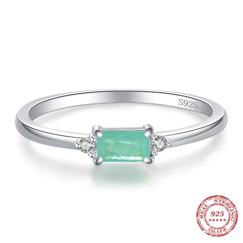 Paraiba Tourmaline Sterling Silver Ring