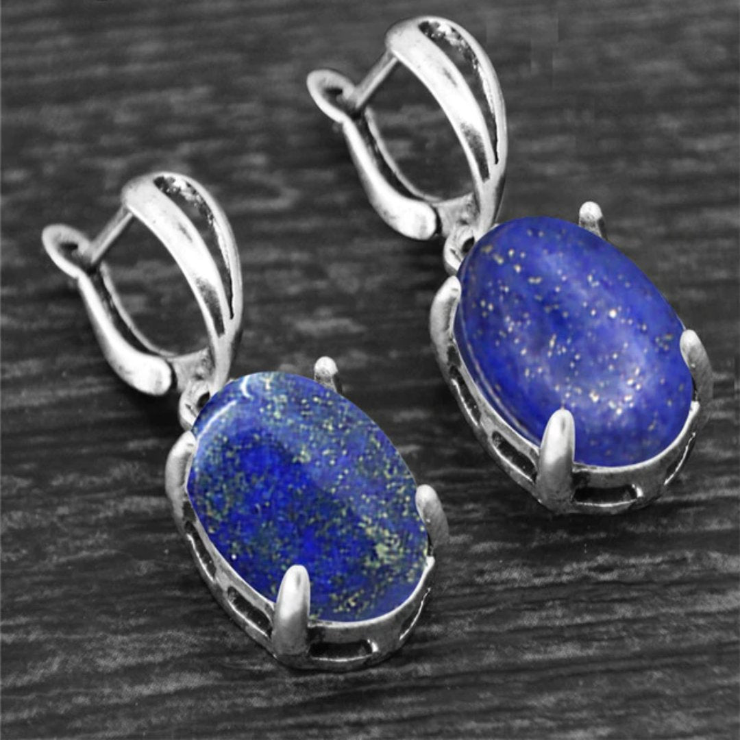 Spiritual Crystal Silver Plated Earrings
