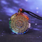 7 Chakra Orgonit Om Symbol Halskette