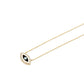Halskette mit Bösem Blick aus 24 Karat Gold Vermeil