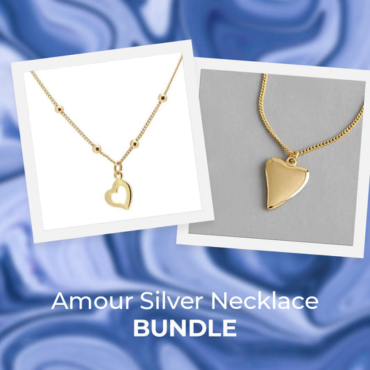 Amour Silberhalsketten-Paket