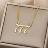 Angel Number Manifest Zirconia Necklace
