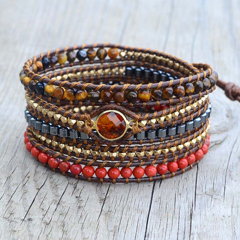 Spirituelles Vintage Veganes Armband