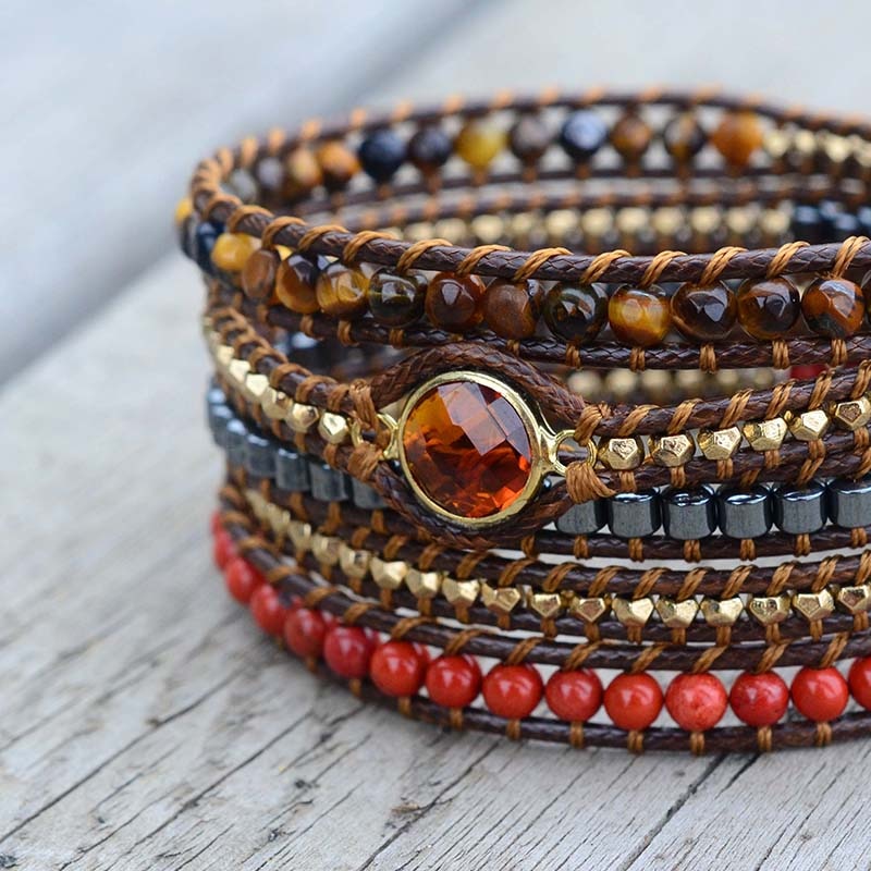 Spirituelles Vintage Veganes Armband