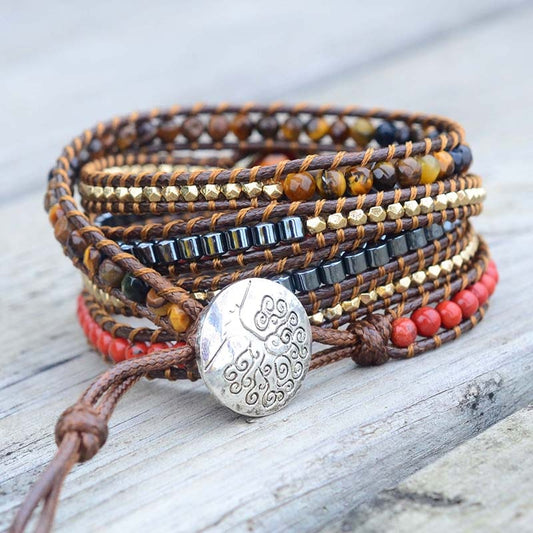 Spirituelles Vintage Veganes Armband