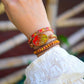 Spirituelles Wickelarmband „Orange Passion“ 