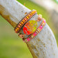 Spirituelles Wickelarmband „Orange Passion“ 
