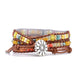 Spirituelles Orange Dream Wickelarmband 