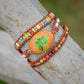Spirituelles Orange Dream Wickelarmband 