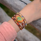 Spirituelles Orange Dream Wickelarmband 