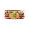 Spirituelles Orange Dream Wickelarmband 