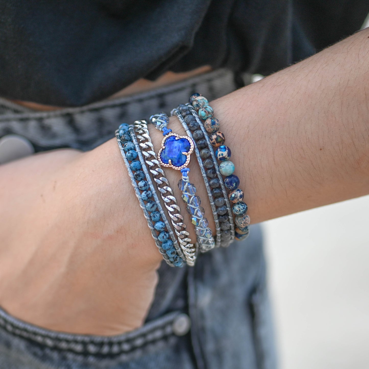 Spirituelles Lapislazuli-Armband