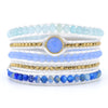 Spirituelles Aquamarin Veganes Armband 