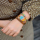 Spirituelles Boho Charm Wickelarmband 