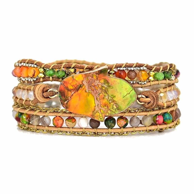 Emperor Stone Sunlight Wrap Bracelet