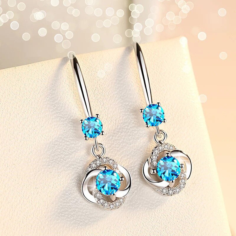 Silver Zirconia Earrings