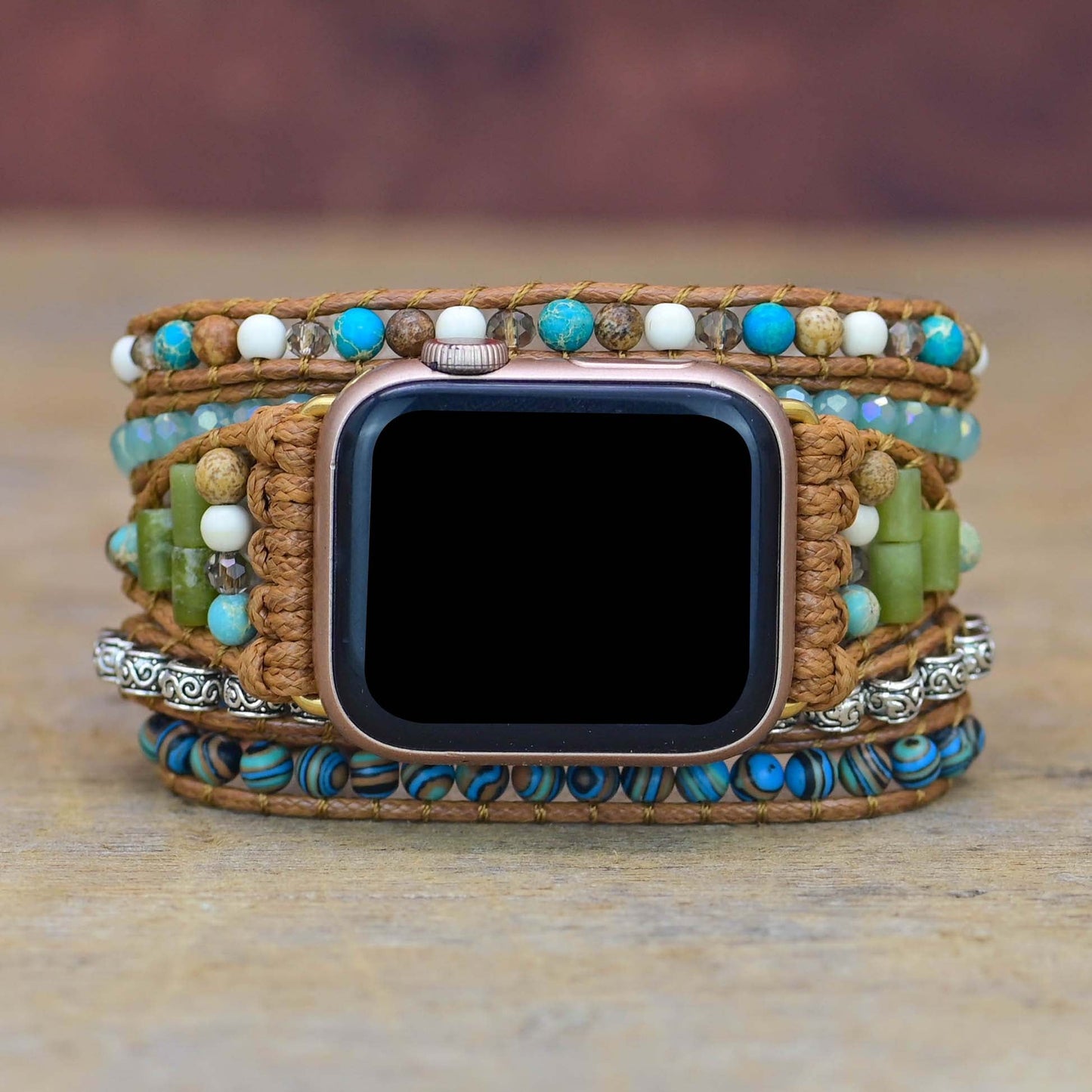 Green Agate Apple Watch Strap