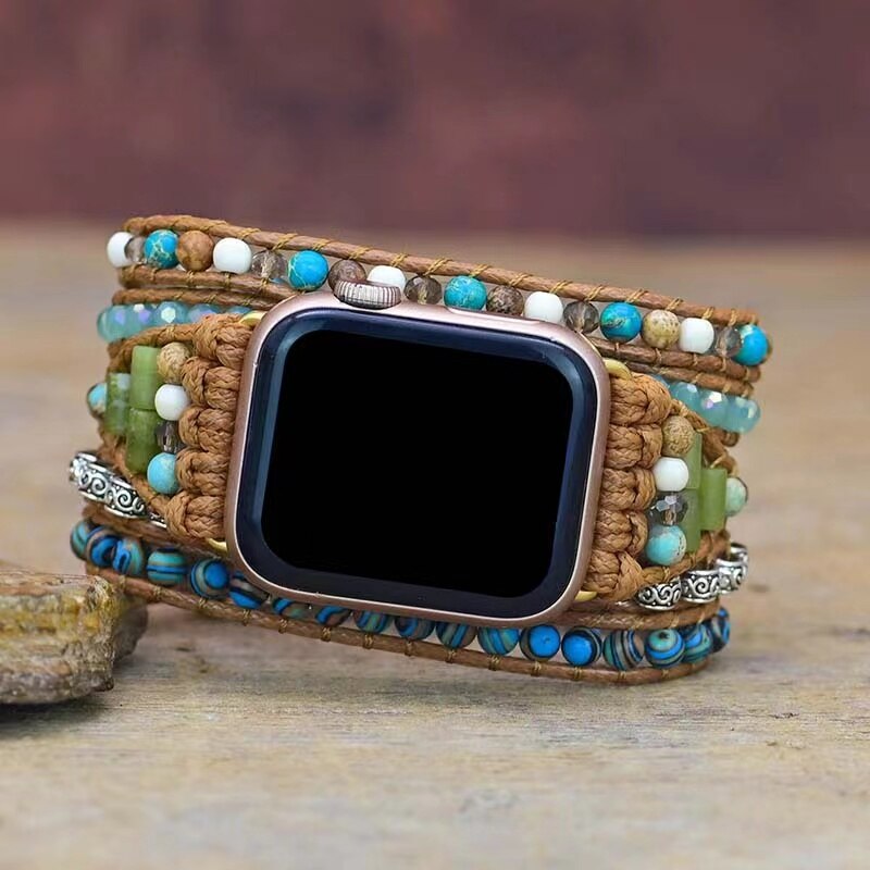 Green Agate Apple Watch Strap