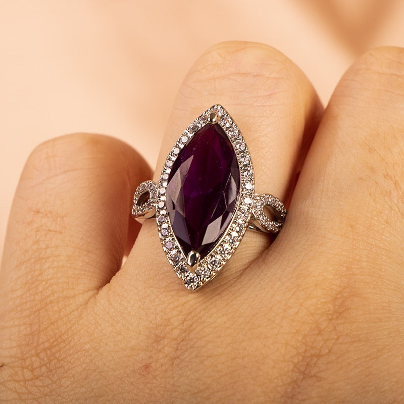 Magnificent Amethyst 925 Sterling Silver Ring